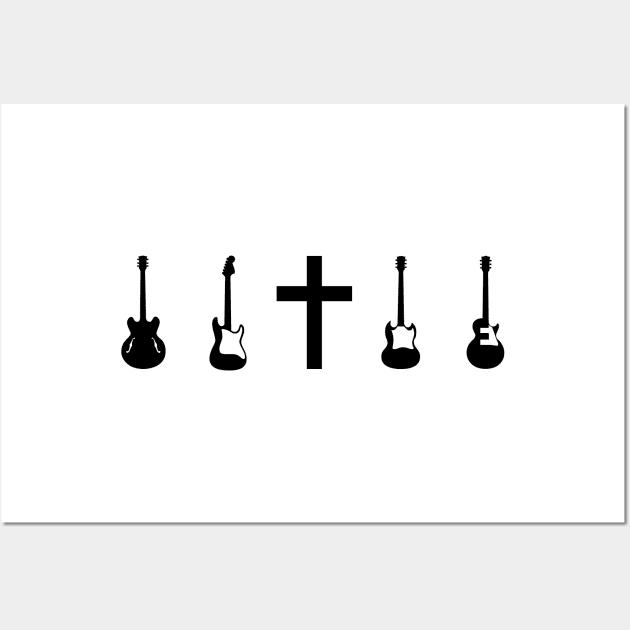 Rock Guitar Collection Christian Wall Art by thelamboy